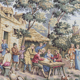 Vintage French tapestry Jaquar 84 x 201 cm