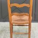 6 straw-seated Provençal chairs