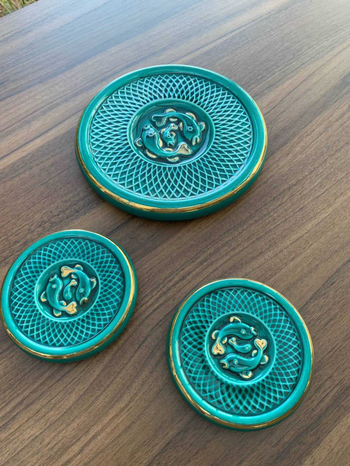 Art Deco Coasters and Bottle Holders