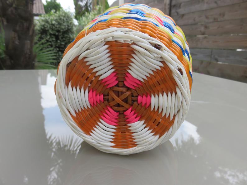 Viresa scoubidou bottle 60 70s