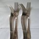 6 Boulenger Silver Metal Table Forks