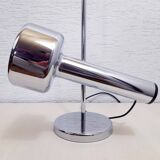 Chromed metal desk lamp