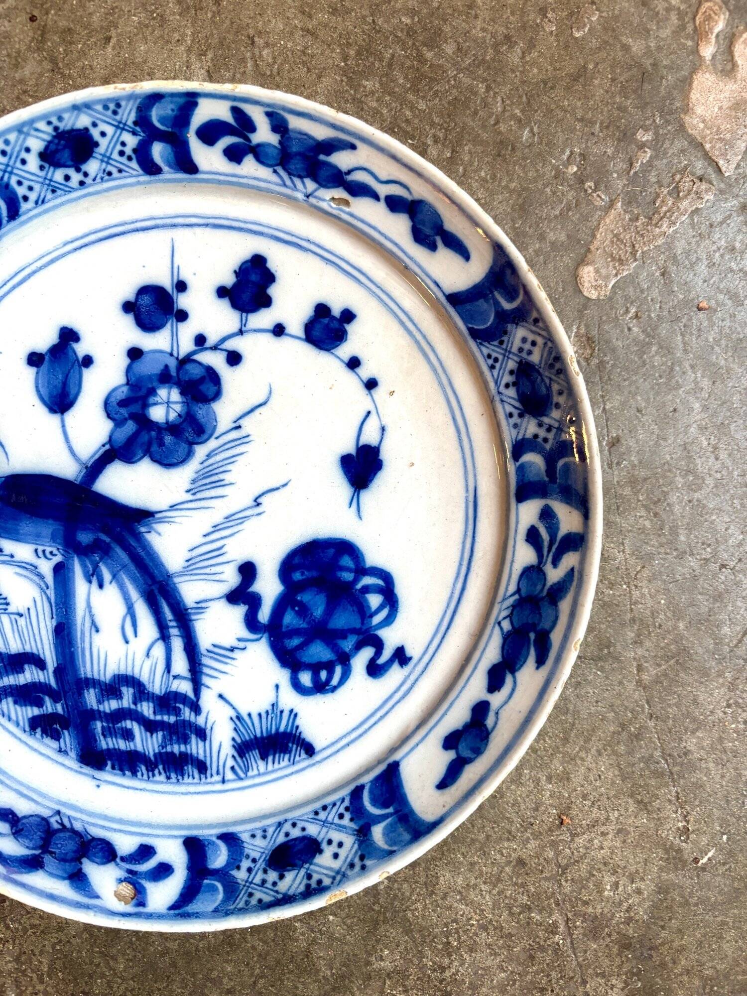 Delft blue porcelain plate
