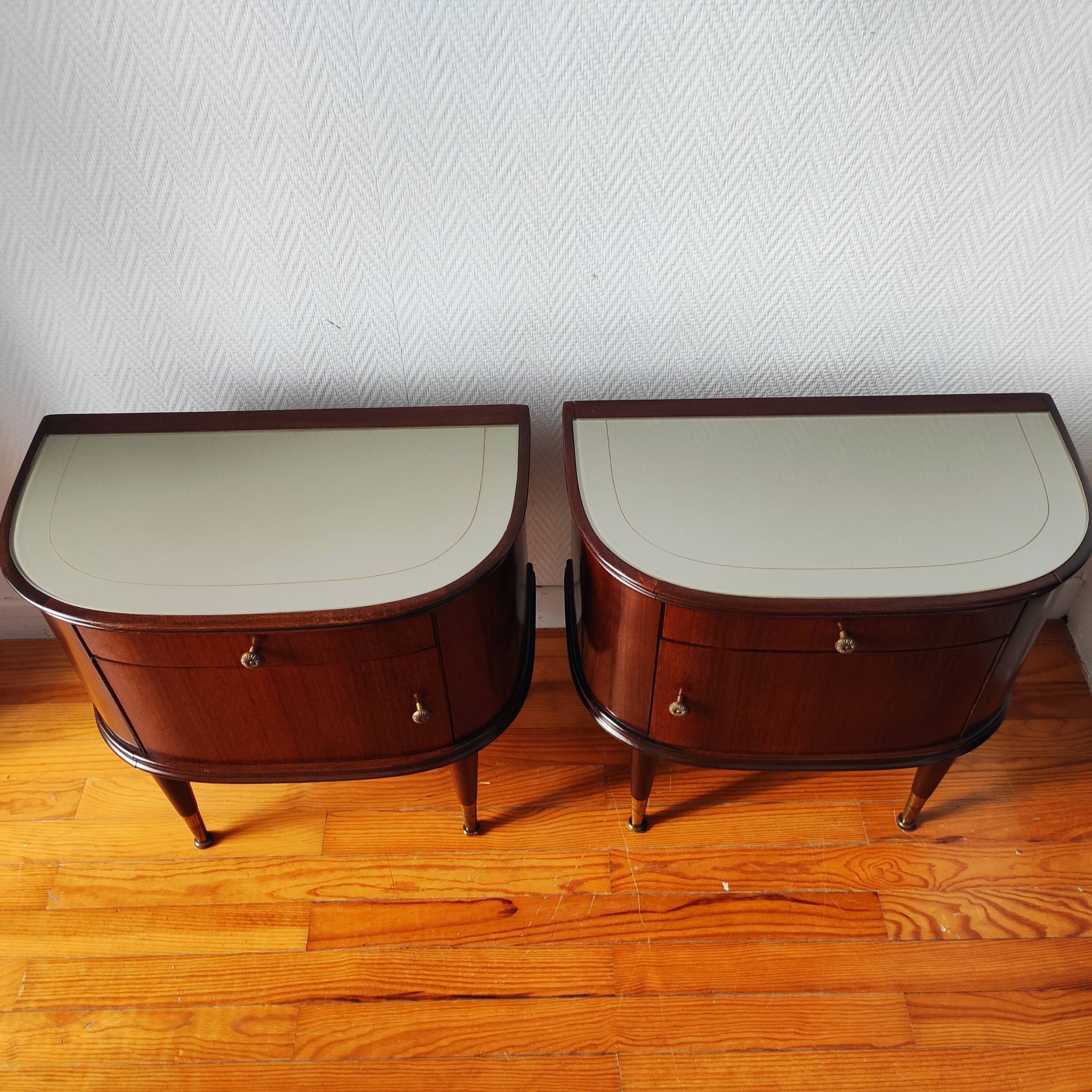 Pair of Italian bedside tables 1956