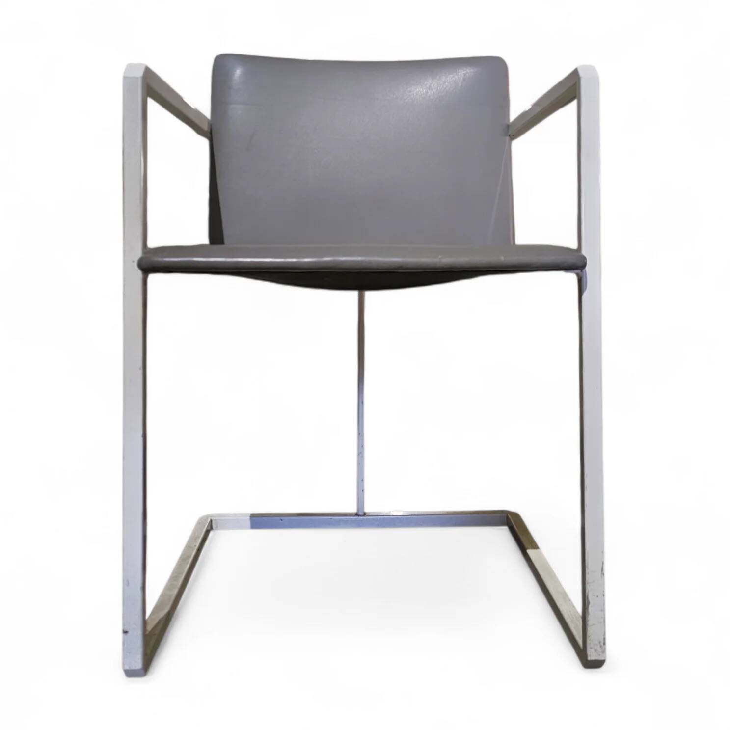 4 x Pierre Mazairac & Karel Boonzaaijer, Hennie de Jong int, grey fabric, white steel, 1970s