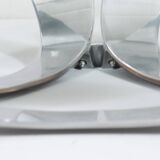 Knut Hesterberg. Space Age coffee table by Knut Hesterberg for Ronald Schmitt, diamond aluminium, 1970s, Germany.