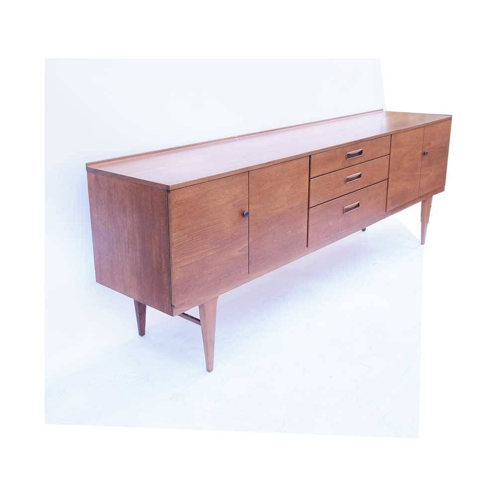 Long Scandinavian vintage sideboard Nathan
