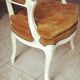 2 mustard yellow Louis XV convertible armchairs