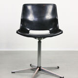 Black Overman Office Swivel Chair by Svante Schoblom from Sweden, 1970s