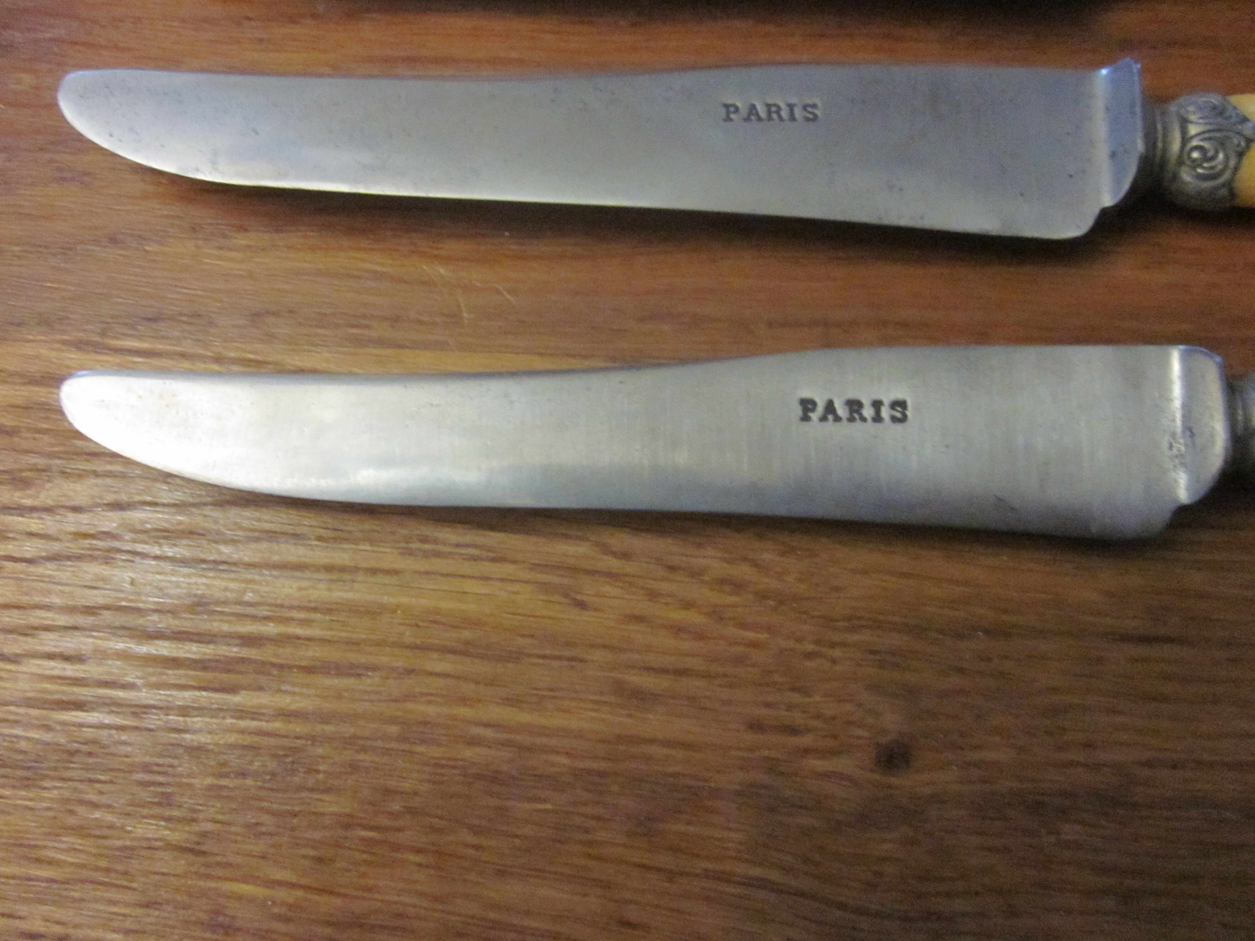 12 knives old paris steel blade