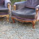 Two voltaire armchairs