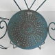 Ensemble de 4 chaises de jardin vintage en acier