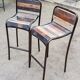 Chaise-tabouret de bar en bois+métal