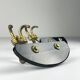 Vintage brass coat hooks, Italy, 1950s, set of 2