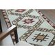1970s Vintage Turkish Hand-Knotted Wool Cotton Beige Runner Rug 86x375