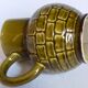 Bistro pitcher in vintage Sarreguemines earthenware