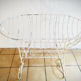 Old wrought iron cradle