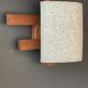 Pair of teak wall lights