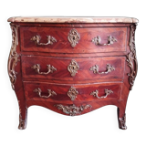Commode en marqueterie style louis XV