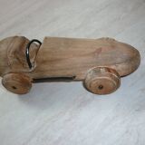 Wooden racing car