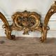 Louis XV style console in carved and gilded wood, circa 1880.