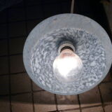 Clichy glass applied with 50s porcelain support