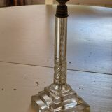 Pied de lampe style art deco en verre