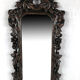Carved wooden mirror, black forest XIX/early twentieth century