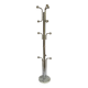 Chromed metal coat rack with vintage marble base, 1970