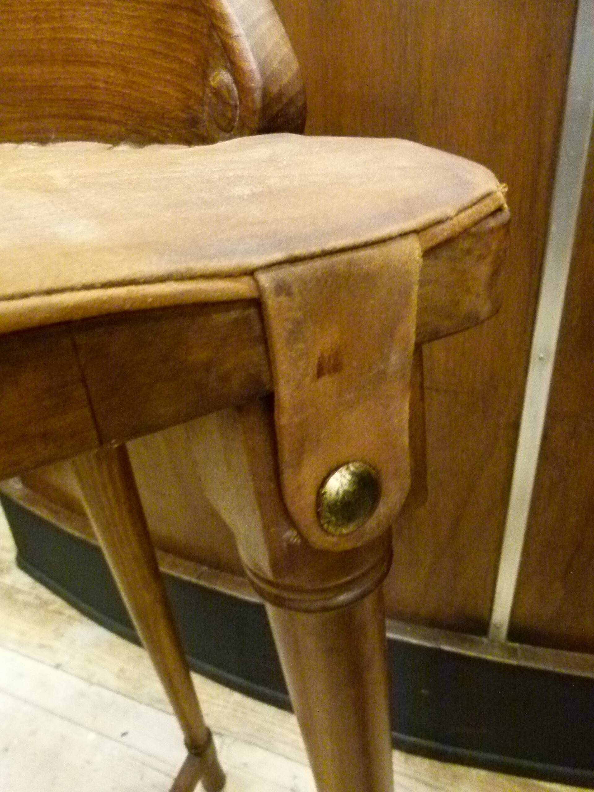 Pair of Gaudí-style stools