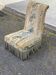 Vintage Napoleon beige velvet armchair