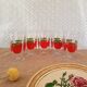 Lot de 5 verres Henkel pomme années 70