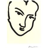 Matisse after Nadia with a pointed chin 1994 Lithograph on strong paper