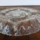 Vintage glass aperitif plate France
