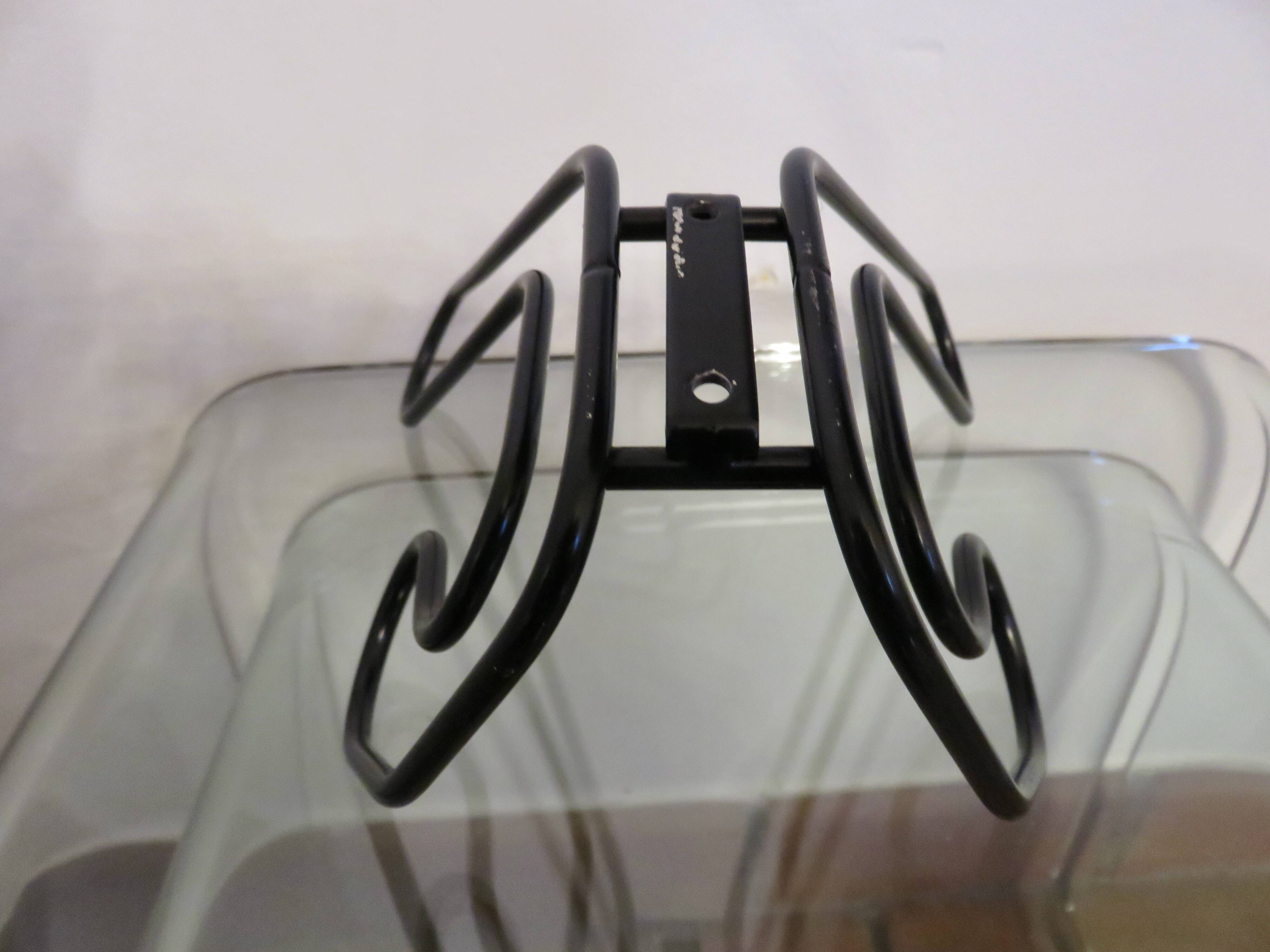 Wall mounted coat rack, Ikea, 4 hooks, 1980, Memphis