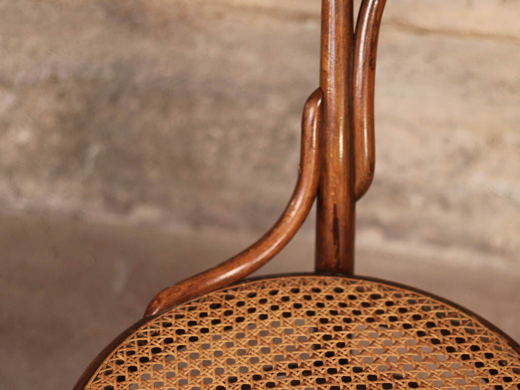 Chaise no.14 by michael thonet for thonet, hêtre courbé assise in cannage, autriche, circa 1859