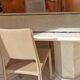 Marble dining table for 6 people.