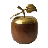 Brass apple and olive wood