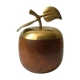 Brass apple and olive wood