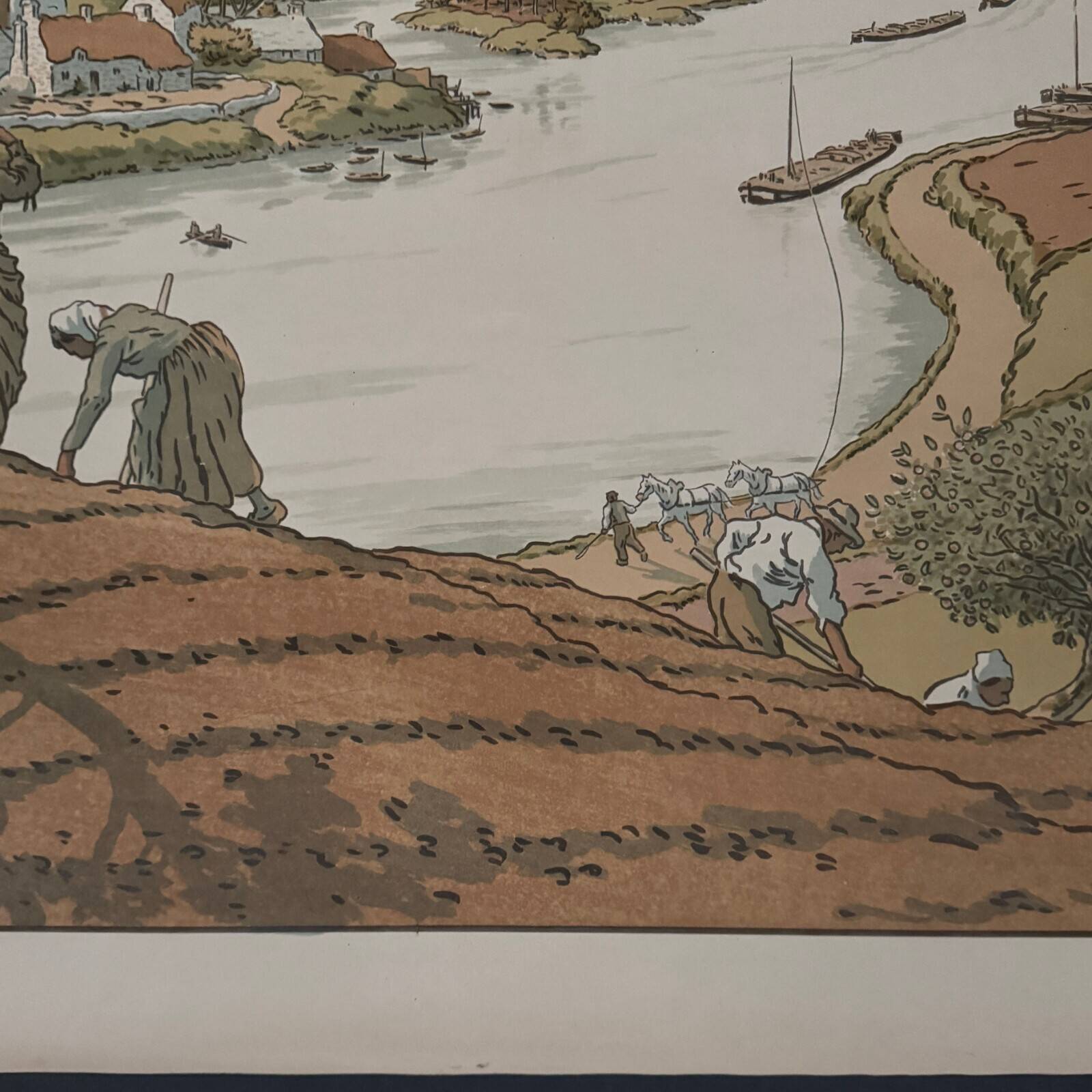 Lithographie par Henri Rivière Les Aspects de la Nature - Le Fleuve
