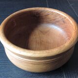 Round cut in solid wood Scandinavian style / vintage 60s-70s