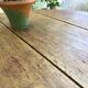 Table ronde à 2 rabats en bois vintage
