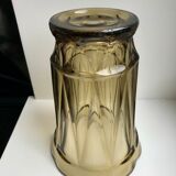 Smoked glass vase 70s