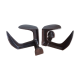 Industrial style bookends shoe shape