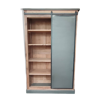 Industrial style storage cabinet