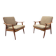 2 Scandinavian armchairs Fredrik Kayser 1960