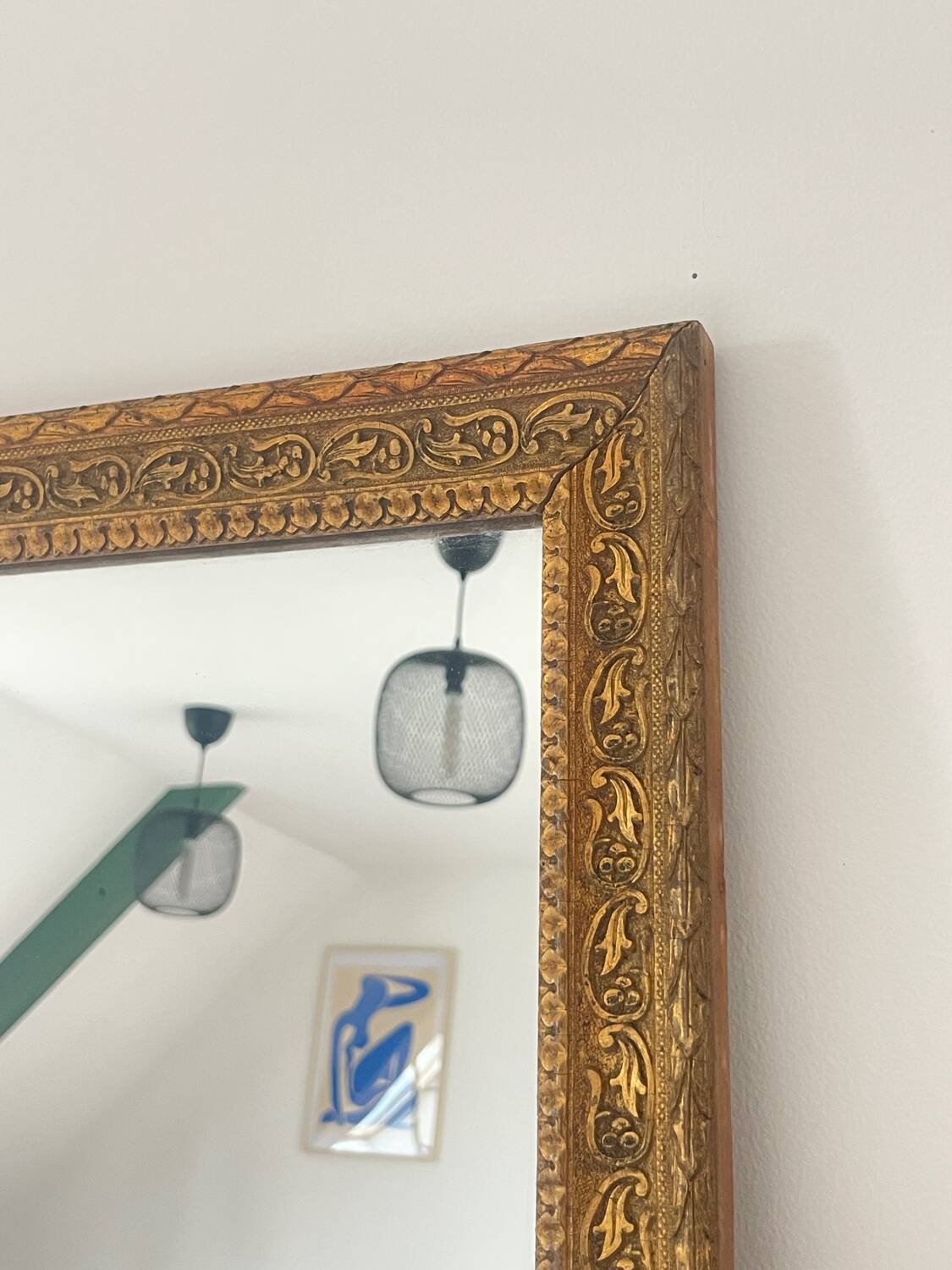 Vintage golden mirror