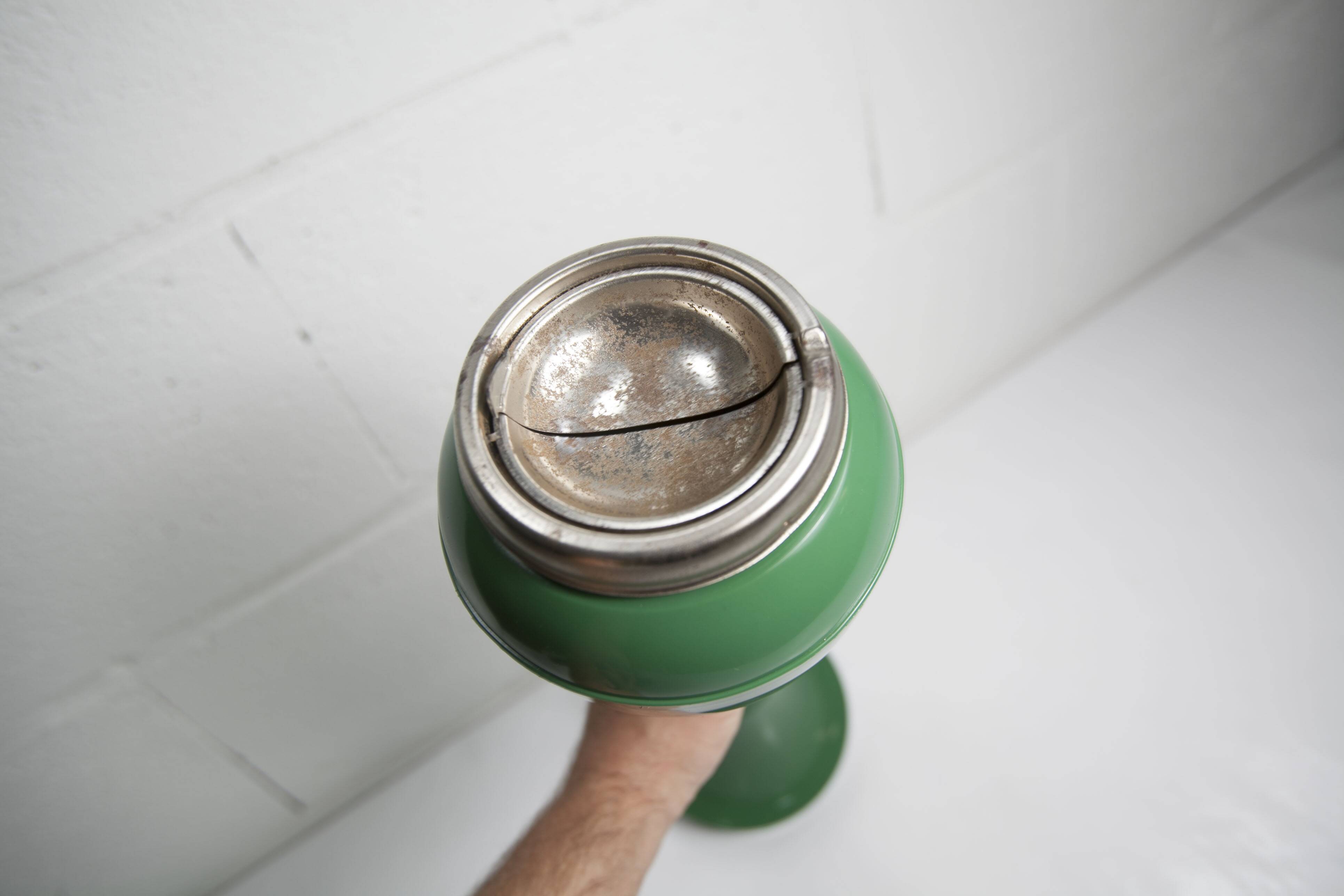 Space age ashtray 1970 italian design green