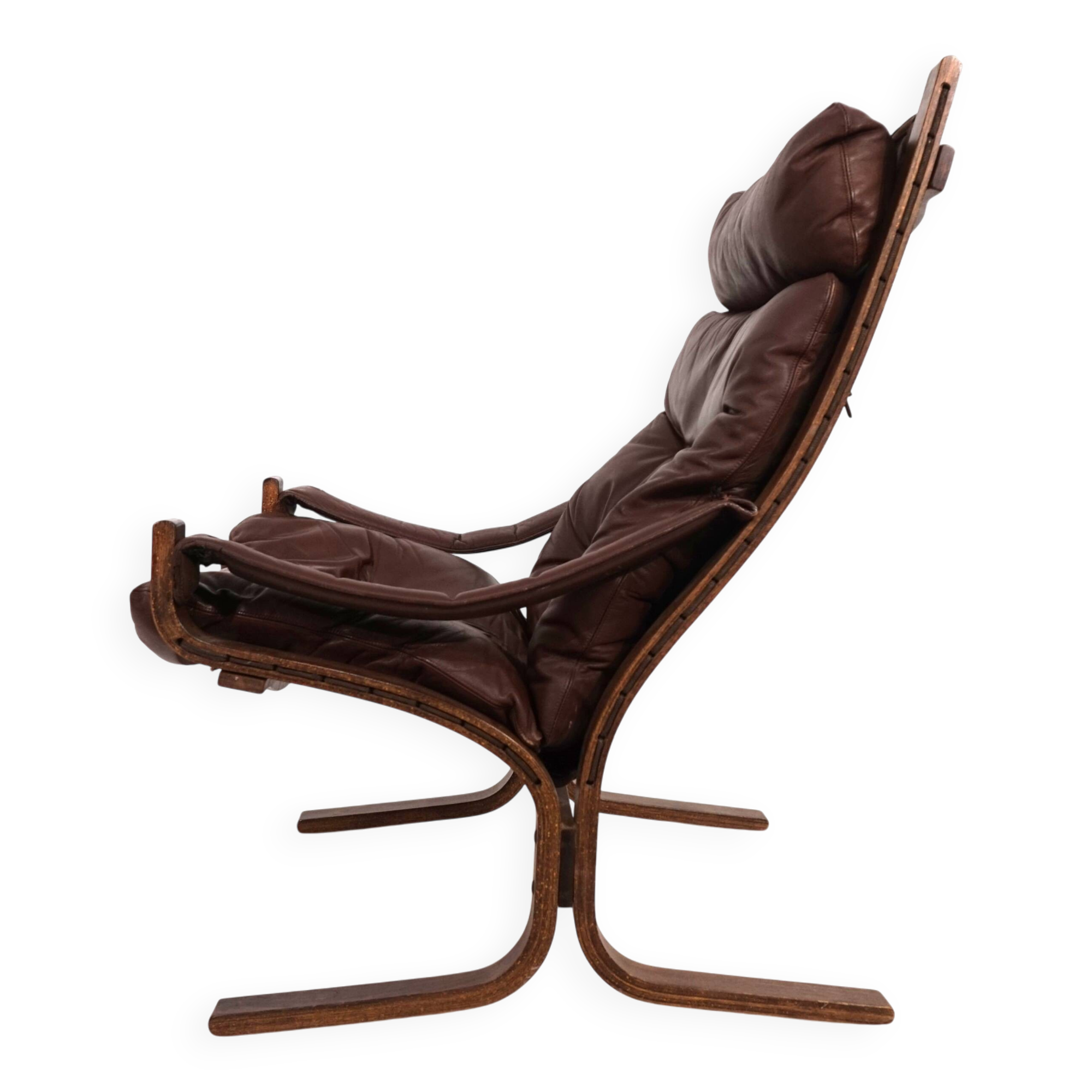 Westnofa Siesta leather lounge chair by Ingmar Relling, 1960