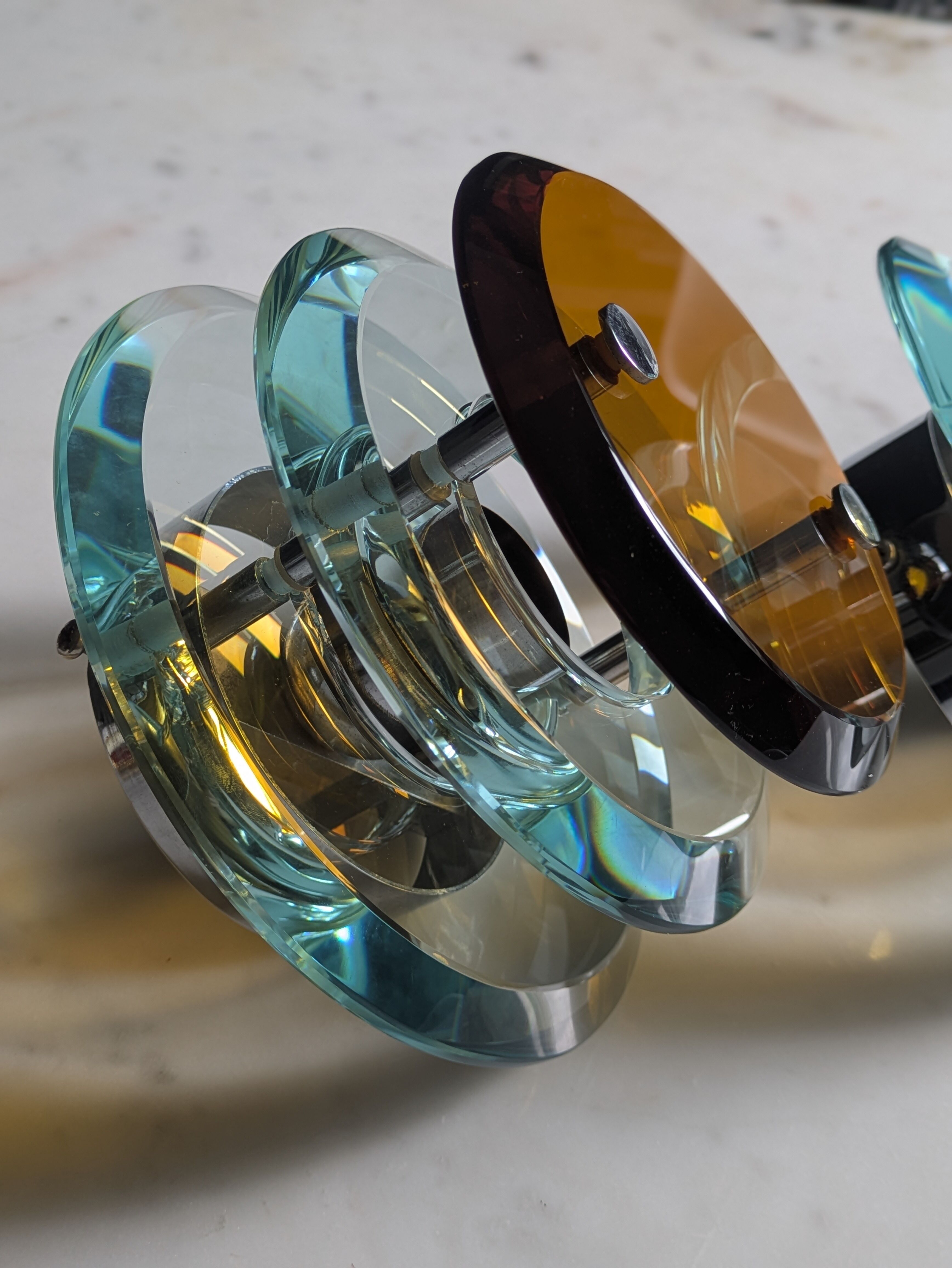 Italian vintage wall lights attributed to Fontana Arte.